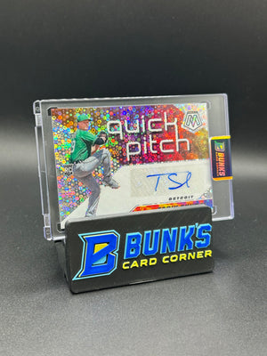 2021 Tarik Skubal Panini Mosaic Quick Pitch Rc Auto