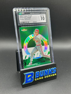 2005 Paul O'Neill Topps Finest Green Refractor 182/199 CGC 10