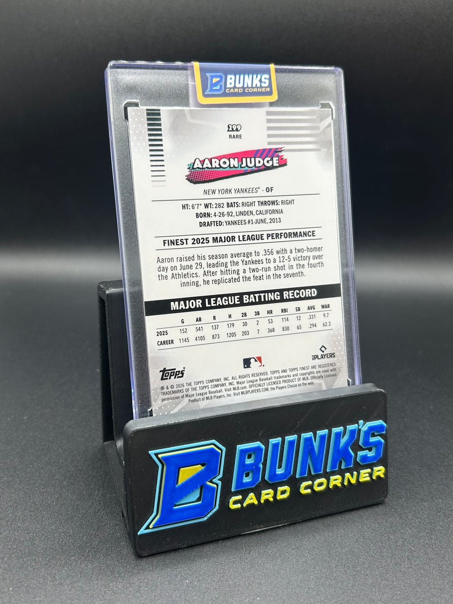 2026 Aaron Judge Topps Finest Aqua Mini Diamond 125/199
