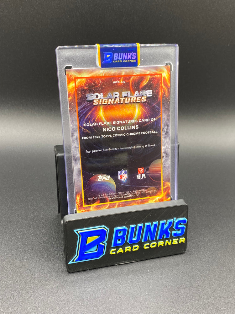2025 Nico Collins Topps Chrome Solar Flare Signatures 33/50