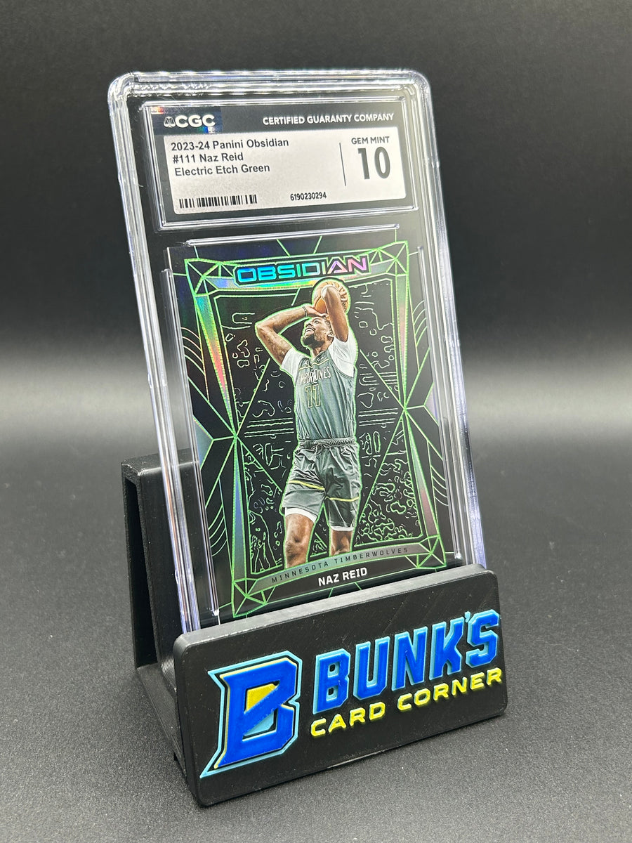 2023-24 Naz Reid Panini Obsidian Electric Etch Green 6/25 CGC 10