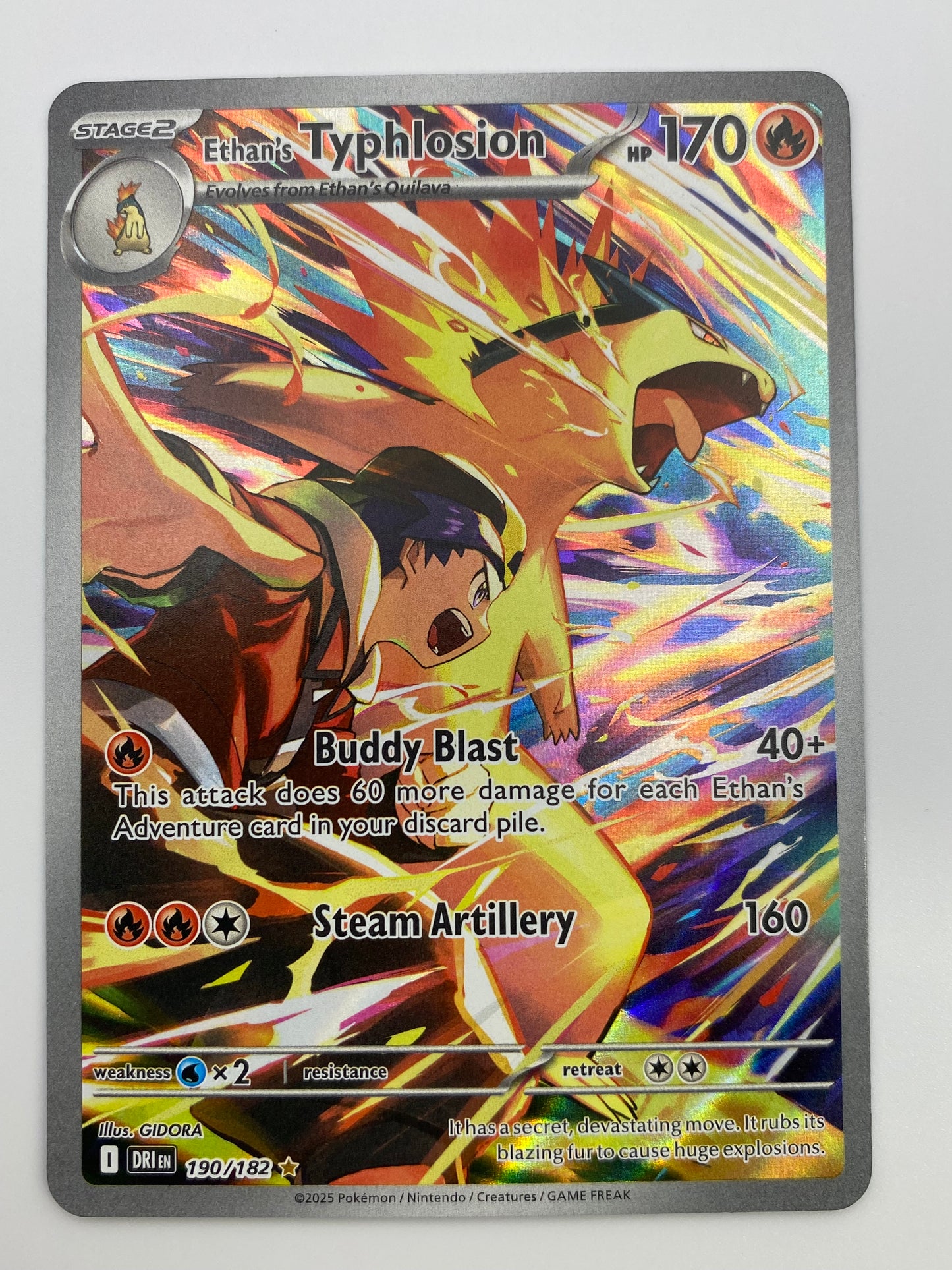Ethan's Typhlosion Illustration Rare Destined Rivals NM