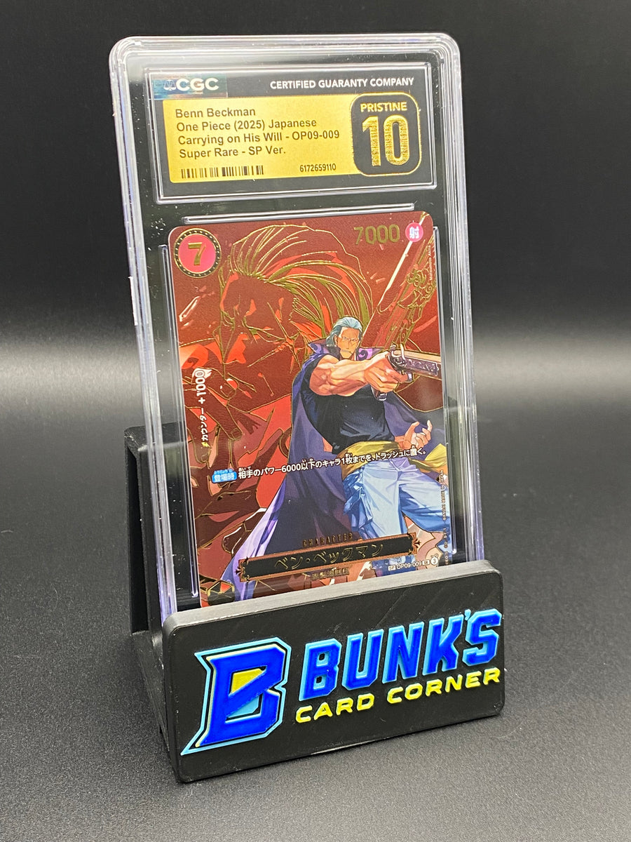 Benn Beckman Super Rare SP OP09 CGC PRISTINE 10 Japanese