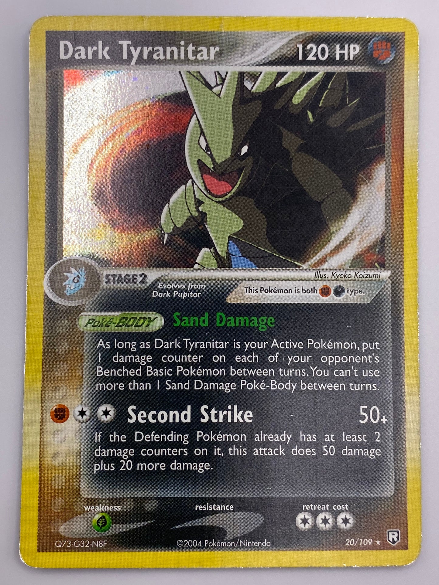 Dark Tyranitar Holo Team Rocket Returns MP