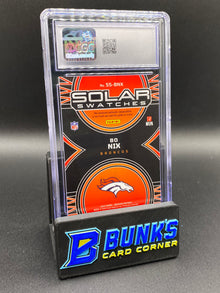 2024 Bo Nix Solar Swatches Rc CGC 9
