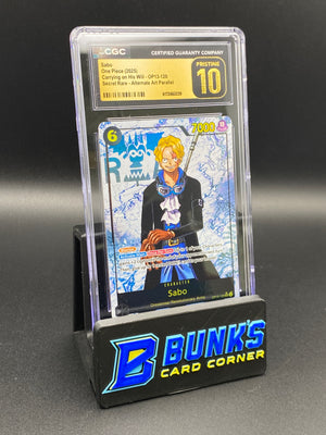 Sabo Secret Rare Alt Art Parallel OP13-120 CGC PRISTINE 10