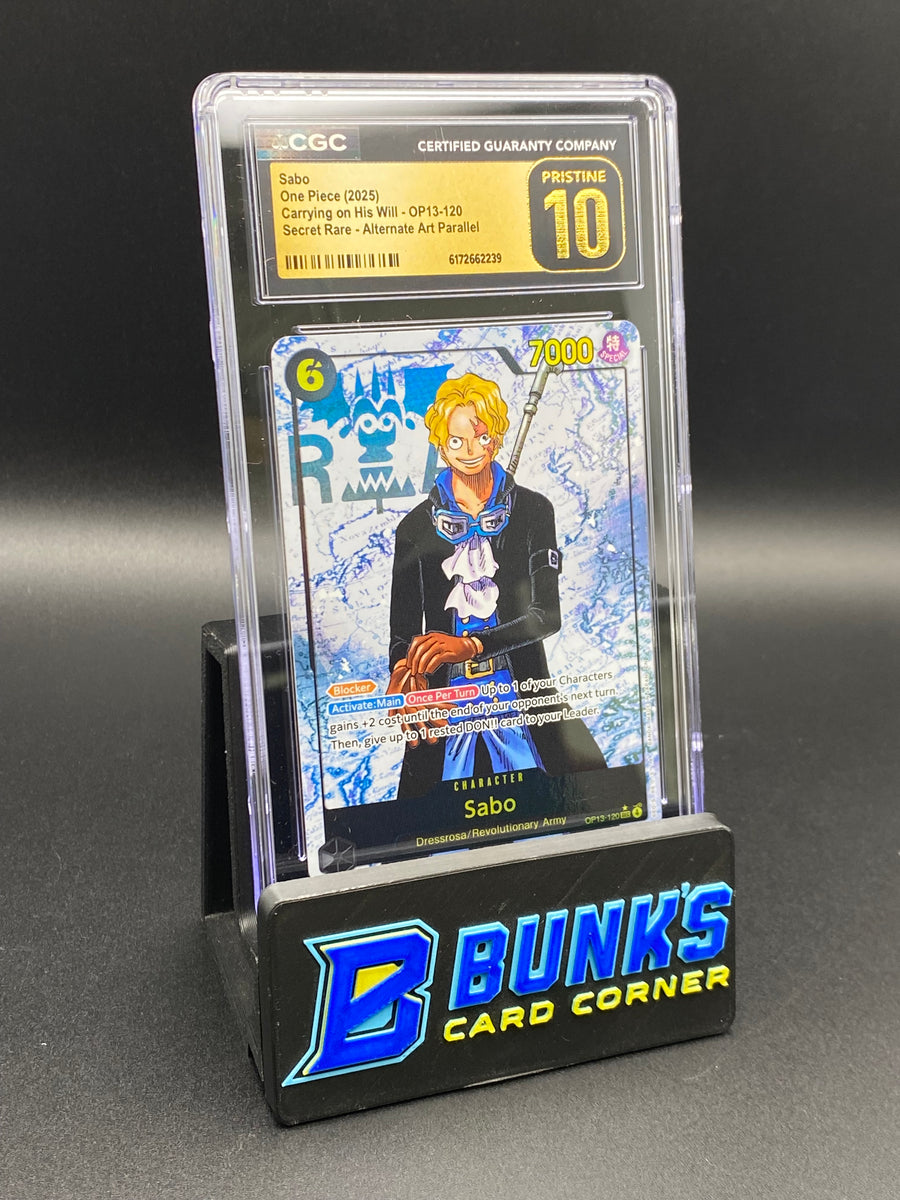 Sabo Secret Rare Alt Art Parallel OP13-120 CGC PRISTINE 10