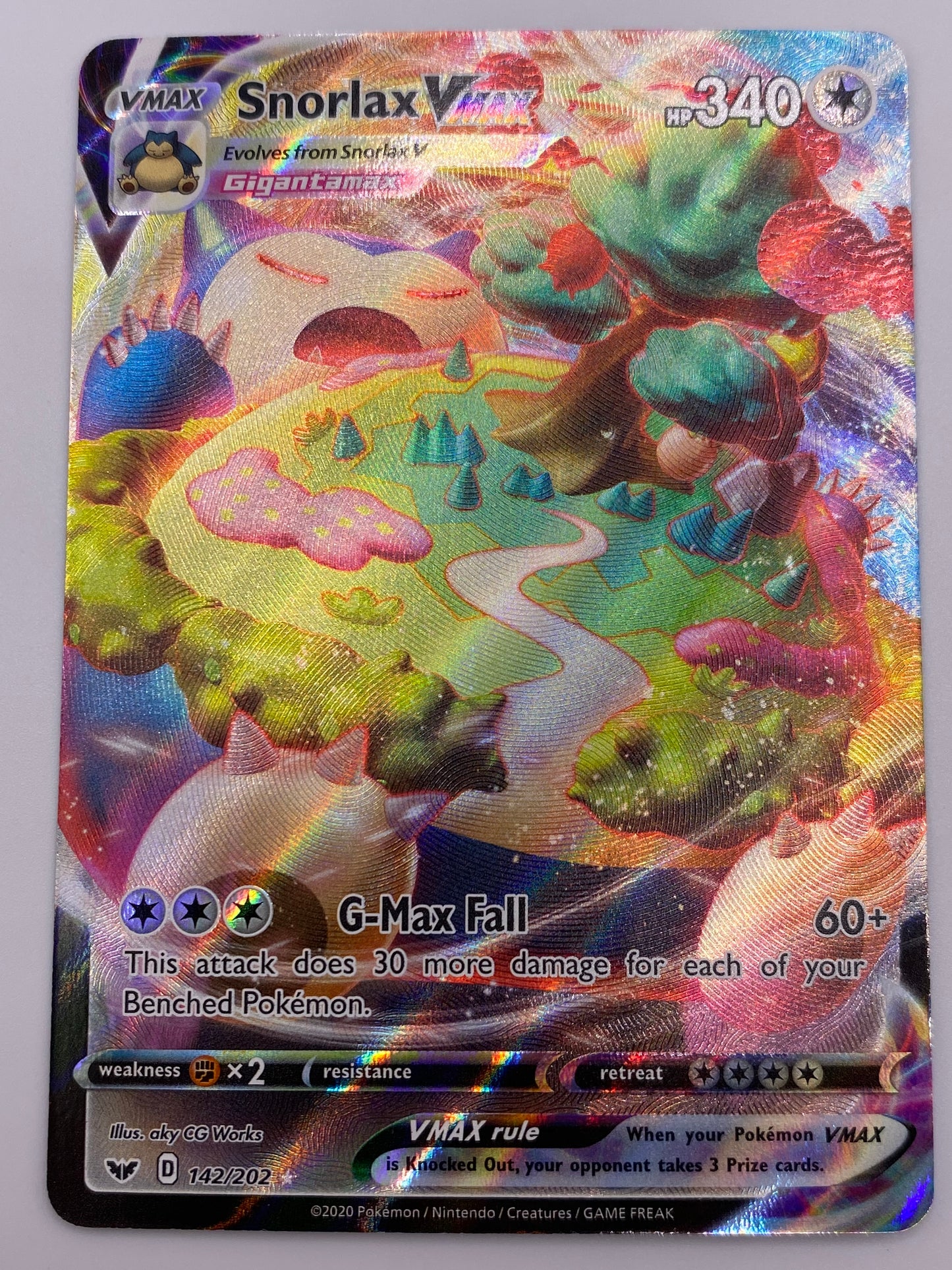 Snorlax Vmax Sword & Shield Base NM