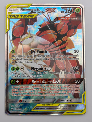Pheromosa & Buzzwole Gx Tag Team Unbroken Bonds NM