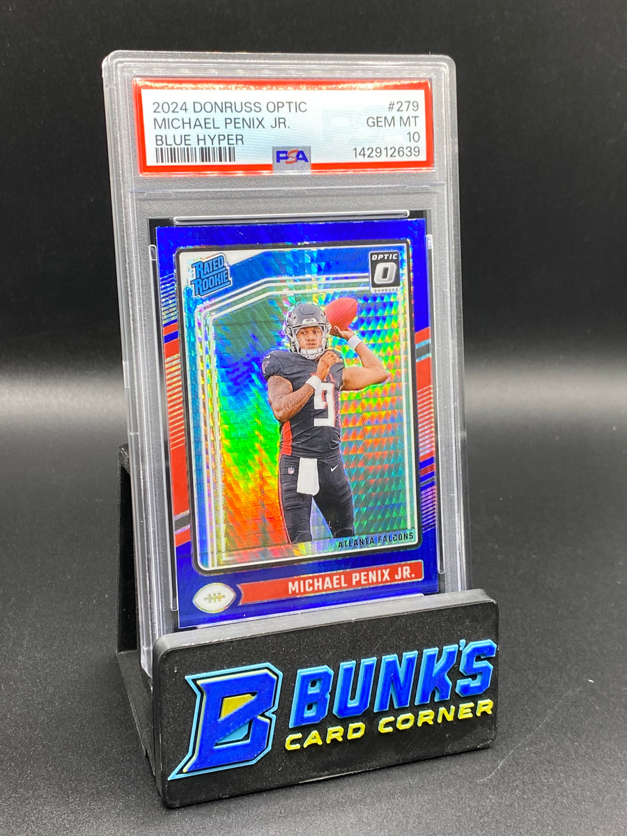 2024 Michael Penix Jr. Blue Hyper PSA 10 Rc
