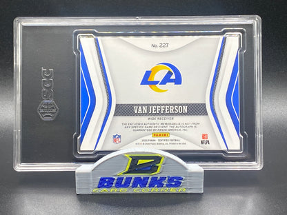 2020 Van Jefferson AUTOGRAPHED Patch Rookie Card (Box B4)