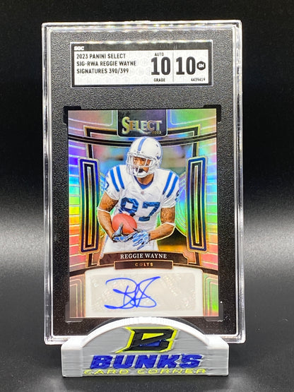 2023 Reggie Wayne AUTOGRAPHED SGC 10|10 (Box B7)