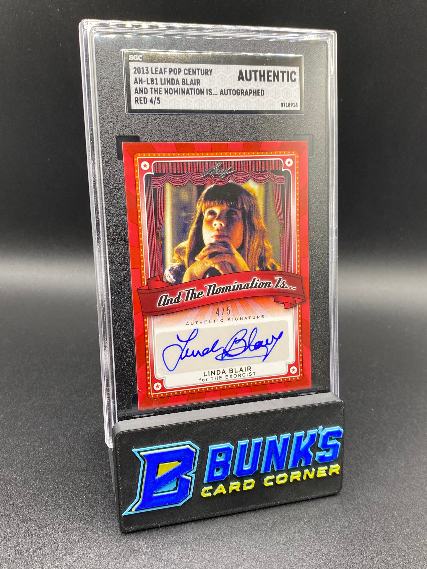 2013 Linda Blair Auto 4/5 SGC Authentic