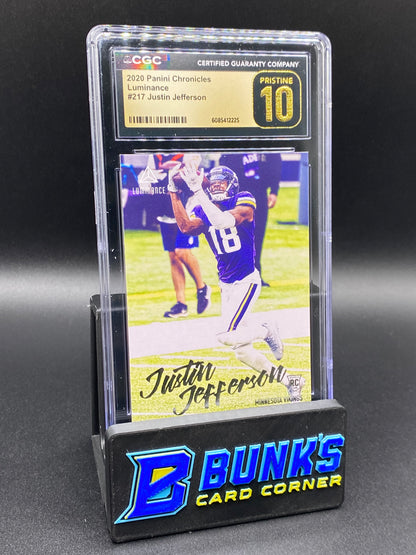 2020 Justin Jefferson Luminance Rc CGC PRISTINE 10