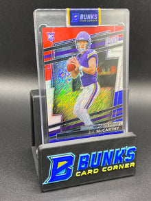 JJ McCarthy Rc 14/25 Red/White/Blue Prizm