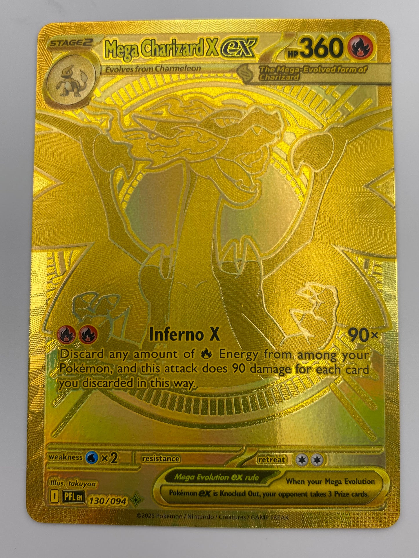 Mega Charizard X Ex Mega Hyper Rare Phantasmal Flames NM