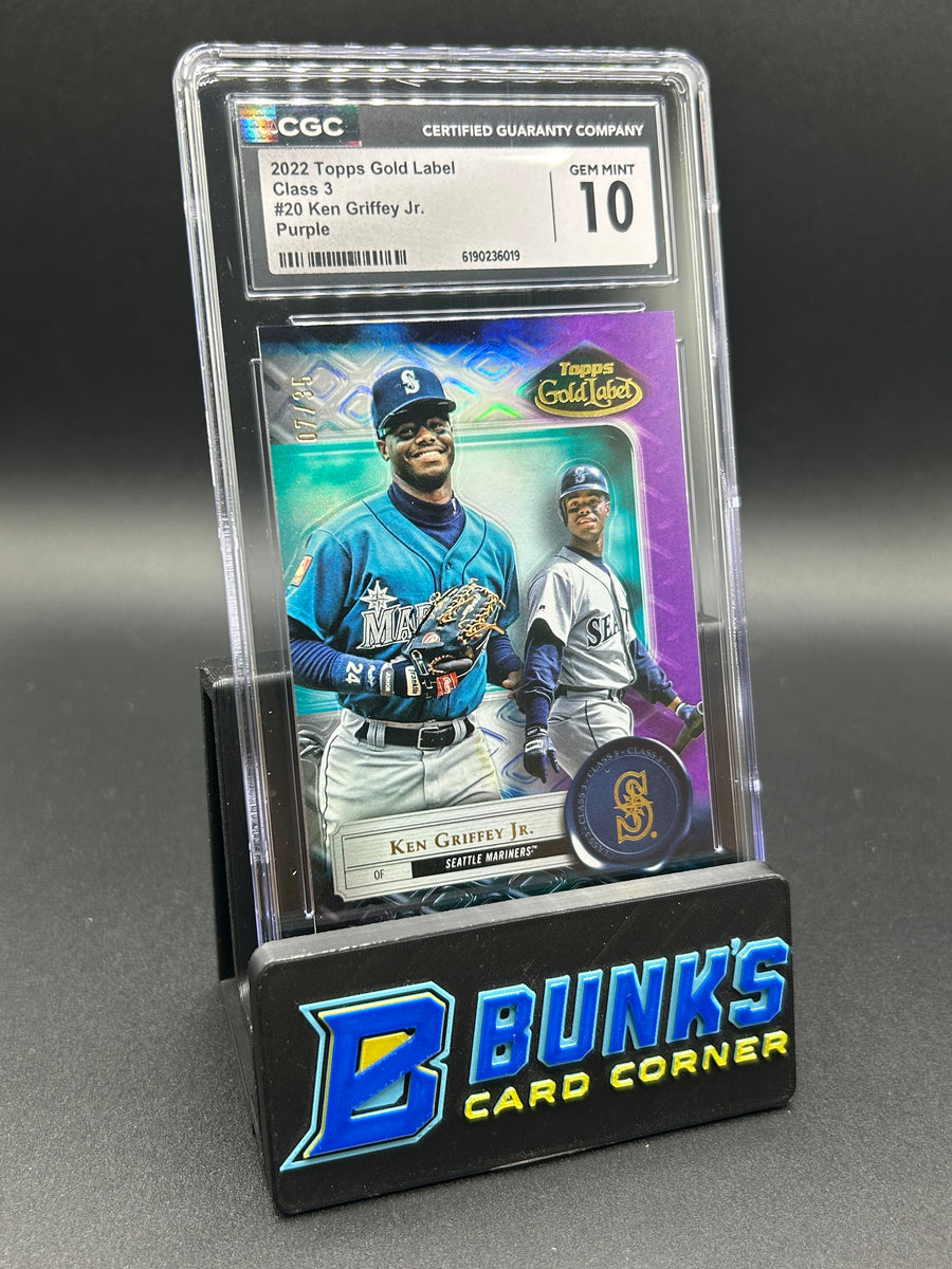 2022 Ken Griffey Jr. Topps Gold Label Purple 7/35 CGC 10