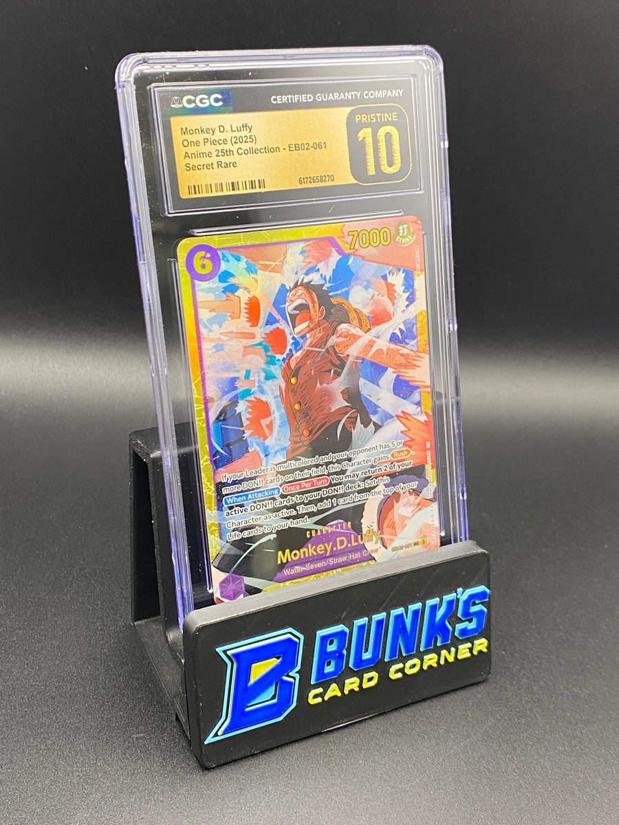 Monkey D. Luffy Secret Rare EB02-061 CGC PRISTINE 10