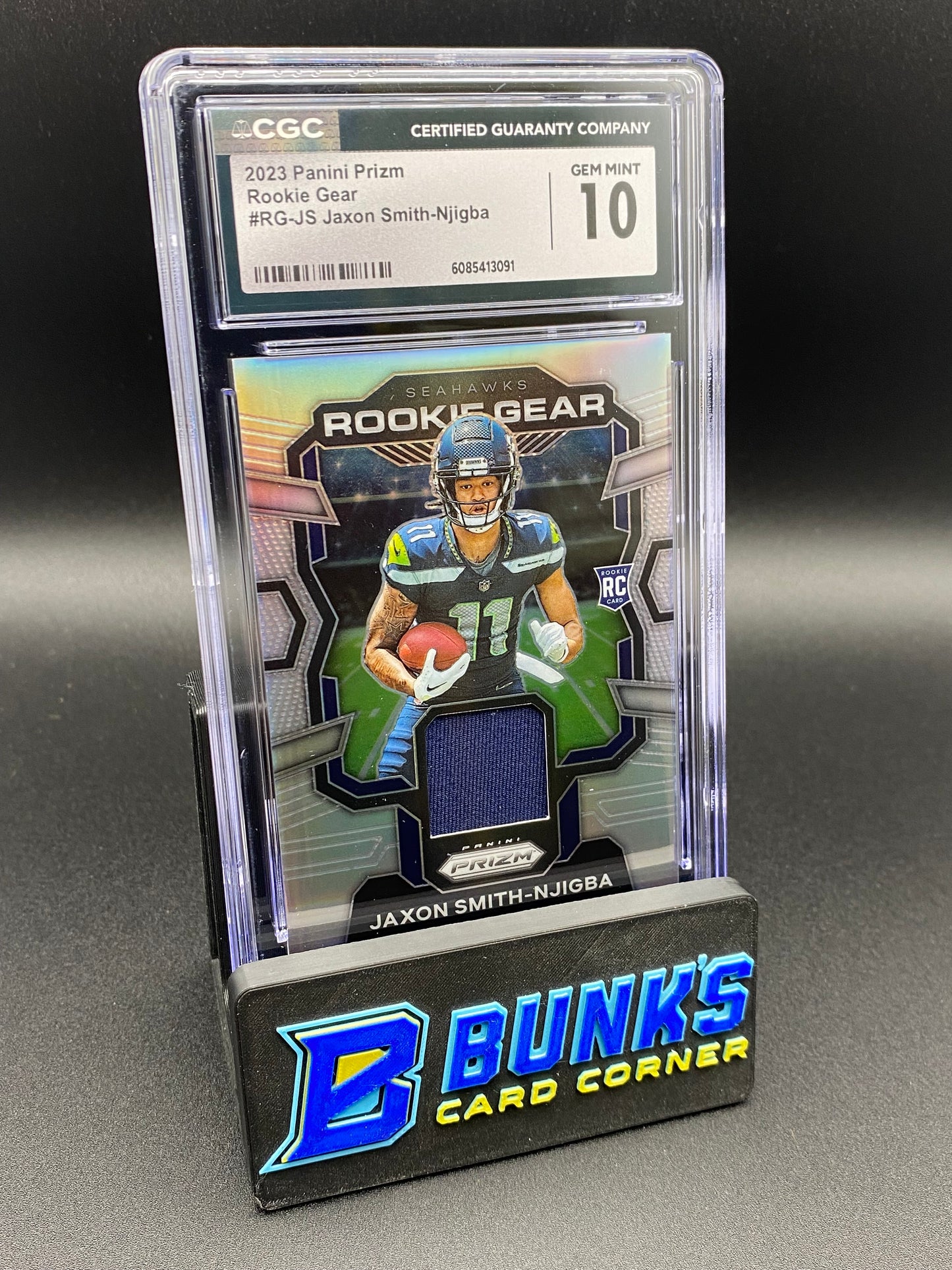 2023 Jaxon Smith-Njigba Rookie Gear Rc Patch CGC 10