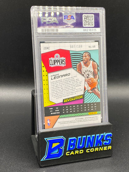 2019 Kawhi Leonard Cosmic 87/100 PSA 10
