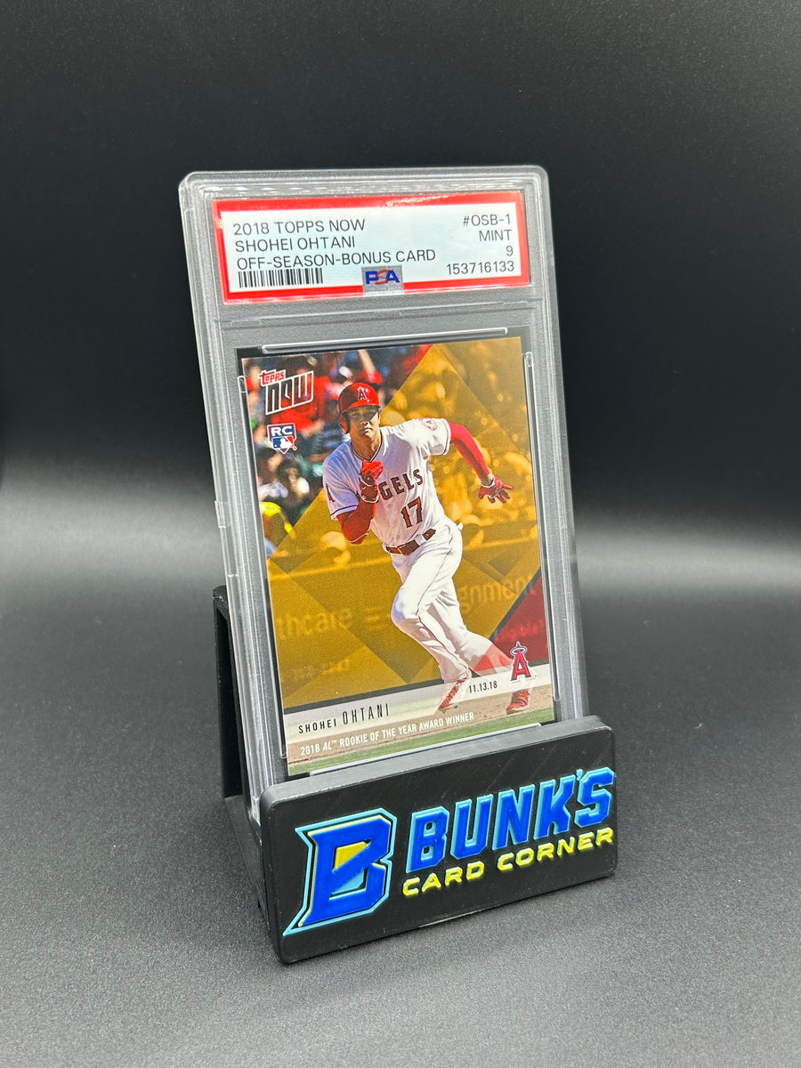 2018 Shohei Ohtani Topps Now Off-Season-Bonus Card Rc PSA 9