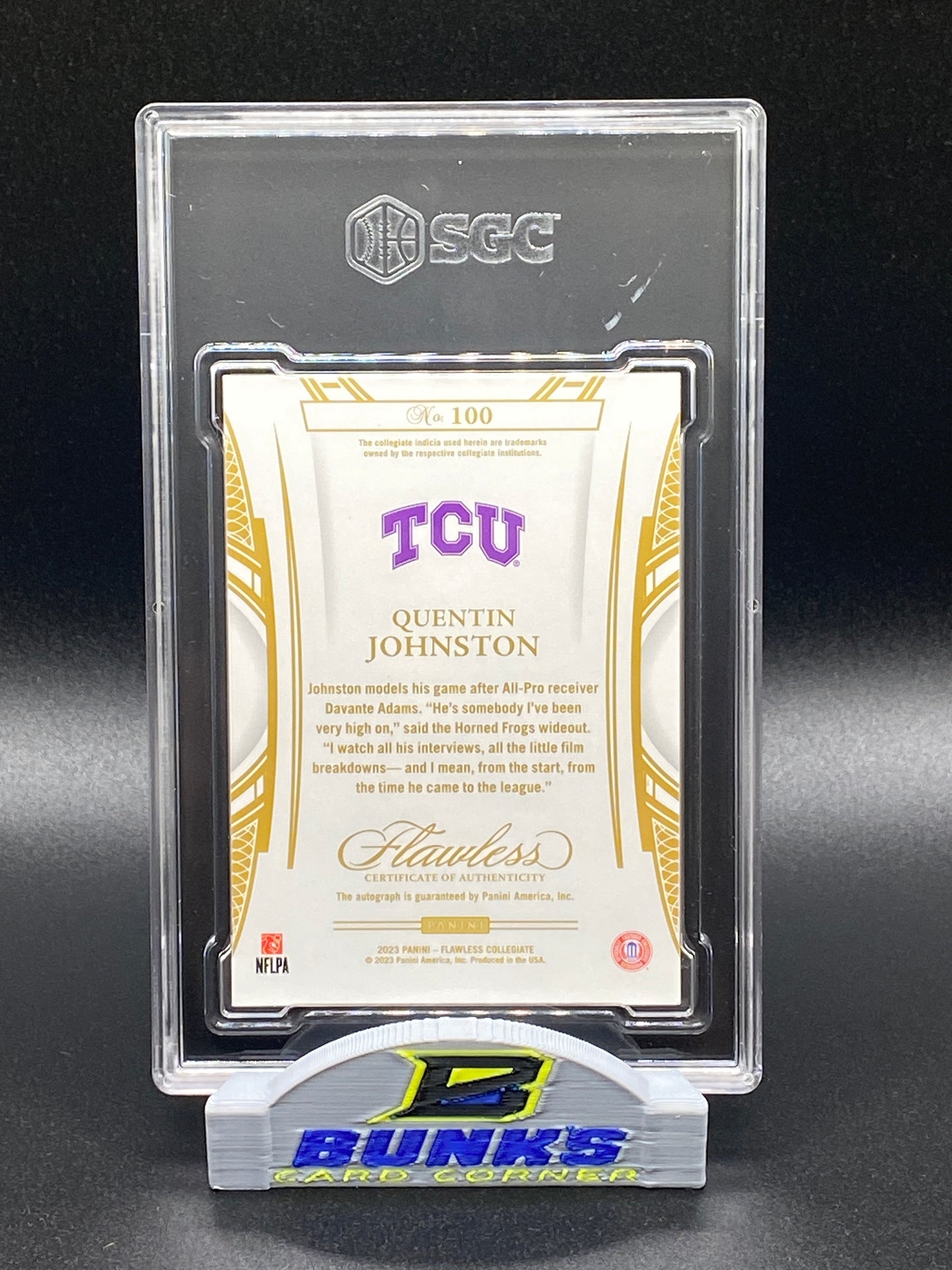 2023 Quentin Johnson AUTOGRAPHED Rookie Card (Box A3)
