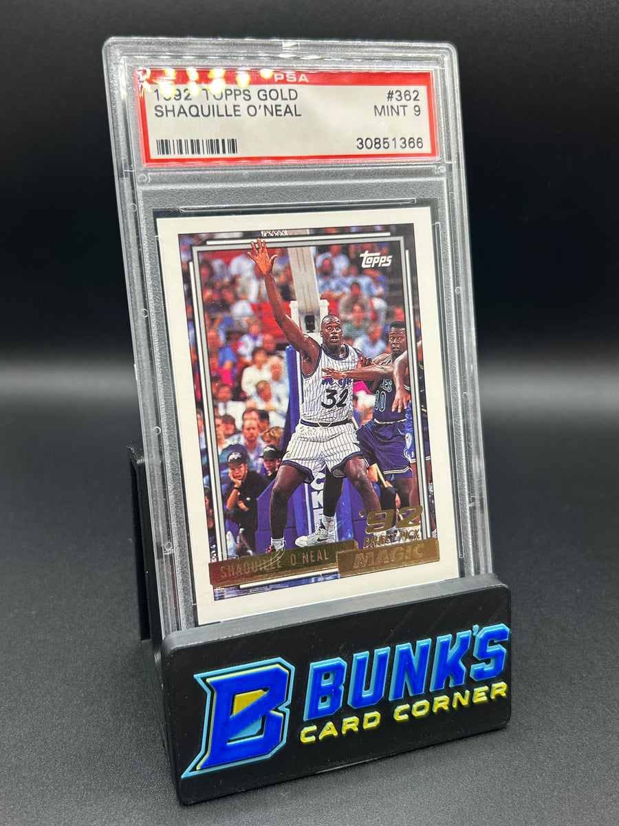 1992 Shaquille O'neal Topps Gold Rc PSA 9