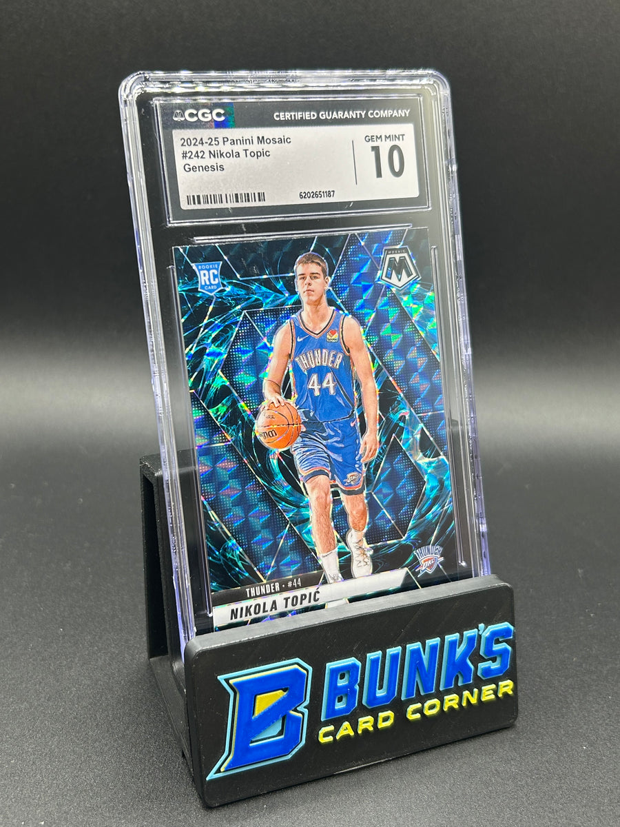 2024-25 Nikola Topic Panini Mosaic Genesis Rc CGC 10