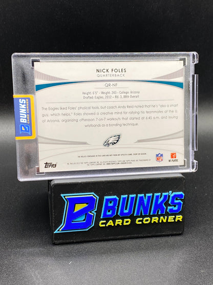 2012 Nick Foles 30/146 Topps Prime Patches Rc