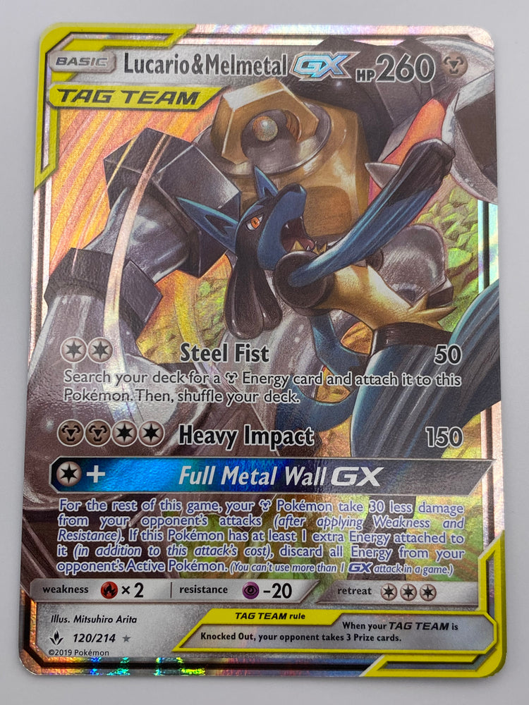 Lucario & Melmetal Gx Tag Team Unbroken Bonds LP
