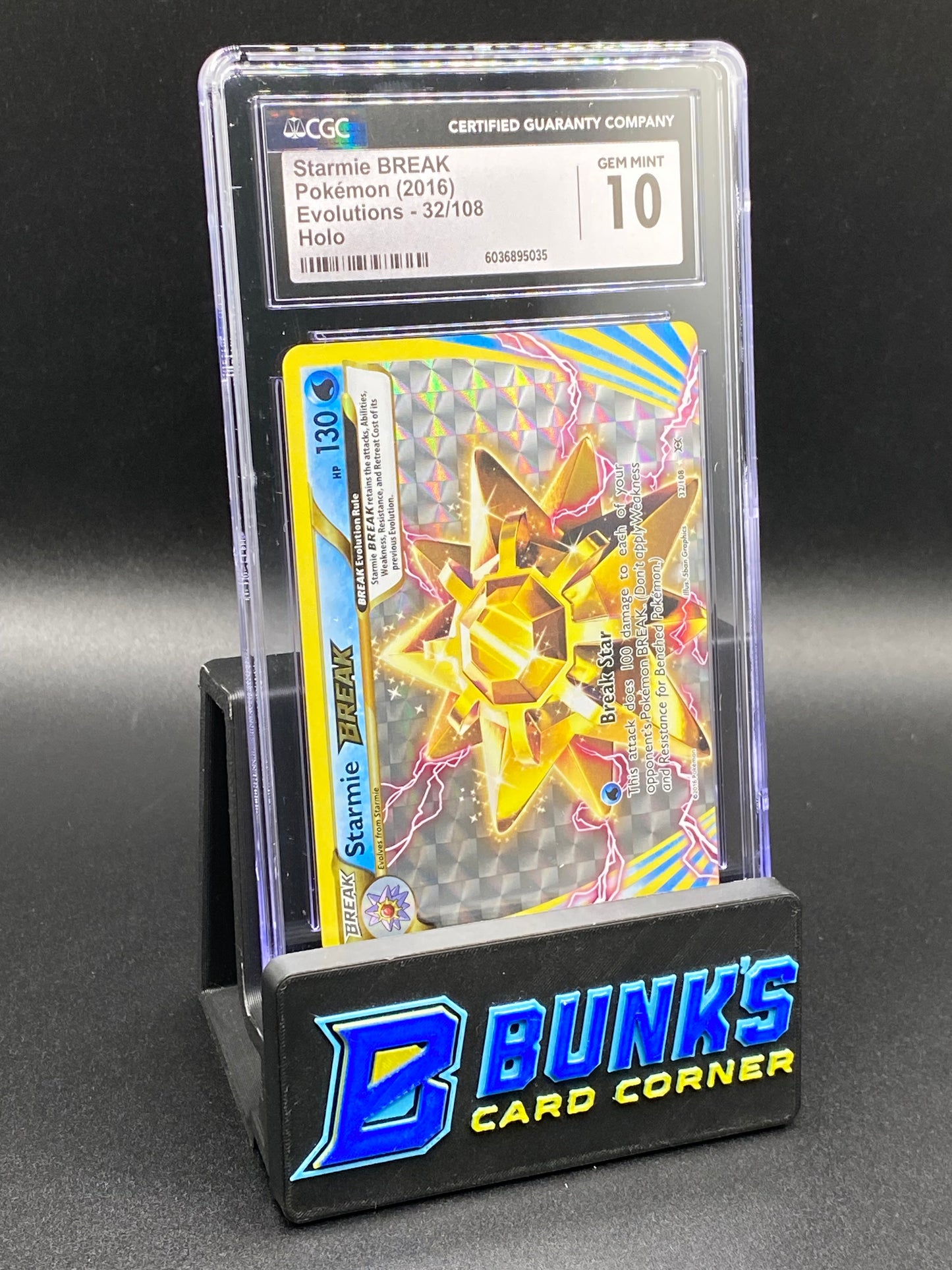 Starmie Break Evolutions CGC 10