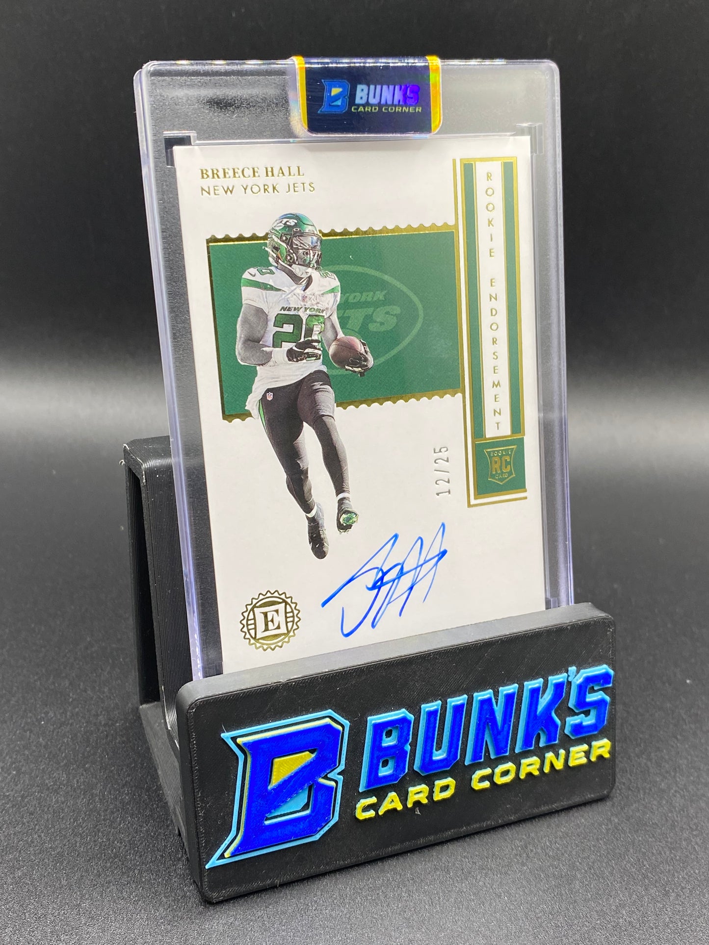 2022 Breece Hall Auto Rookie Endorsement 12/25