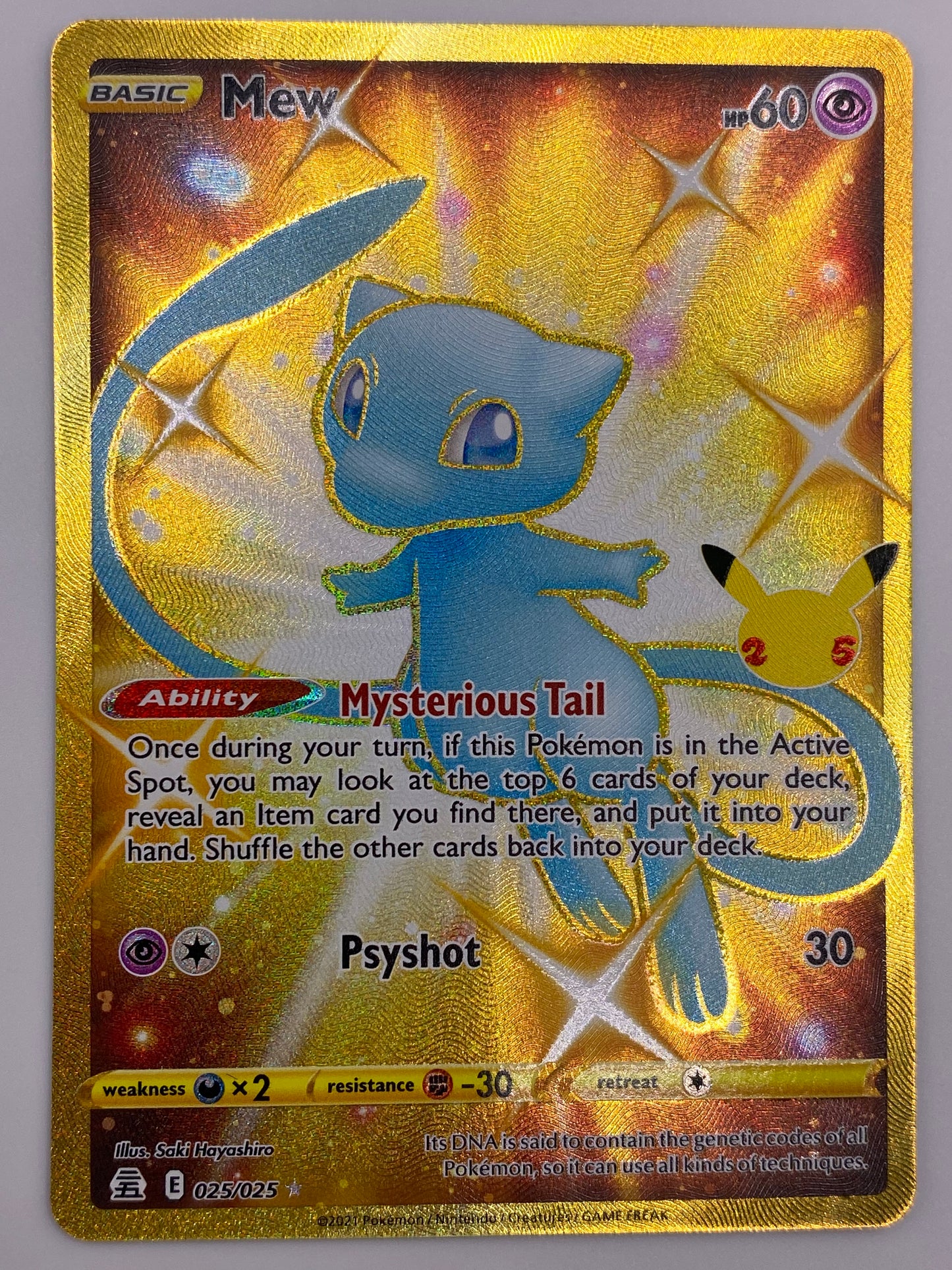 Shiny Mew Secret Rare Celebrations NM