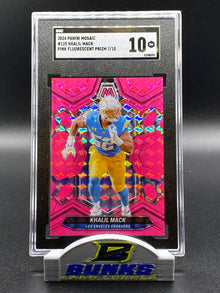 2024 Khalil Mack Pink Fluorescent Prizm 7/10 (Box 13)