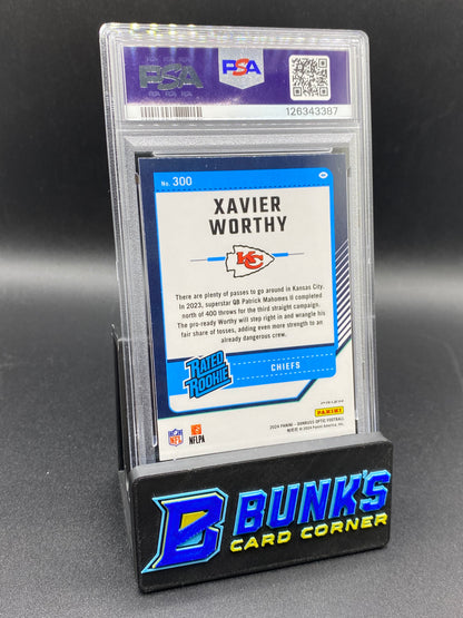 2024 Xavier Worthy Green Velocity PSA 10 Rc
