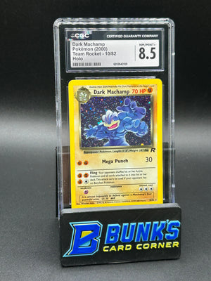 Dark Machamp Holo Team Rocket CGC 8.5