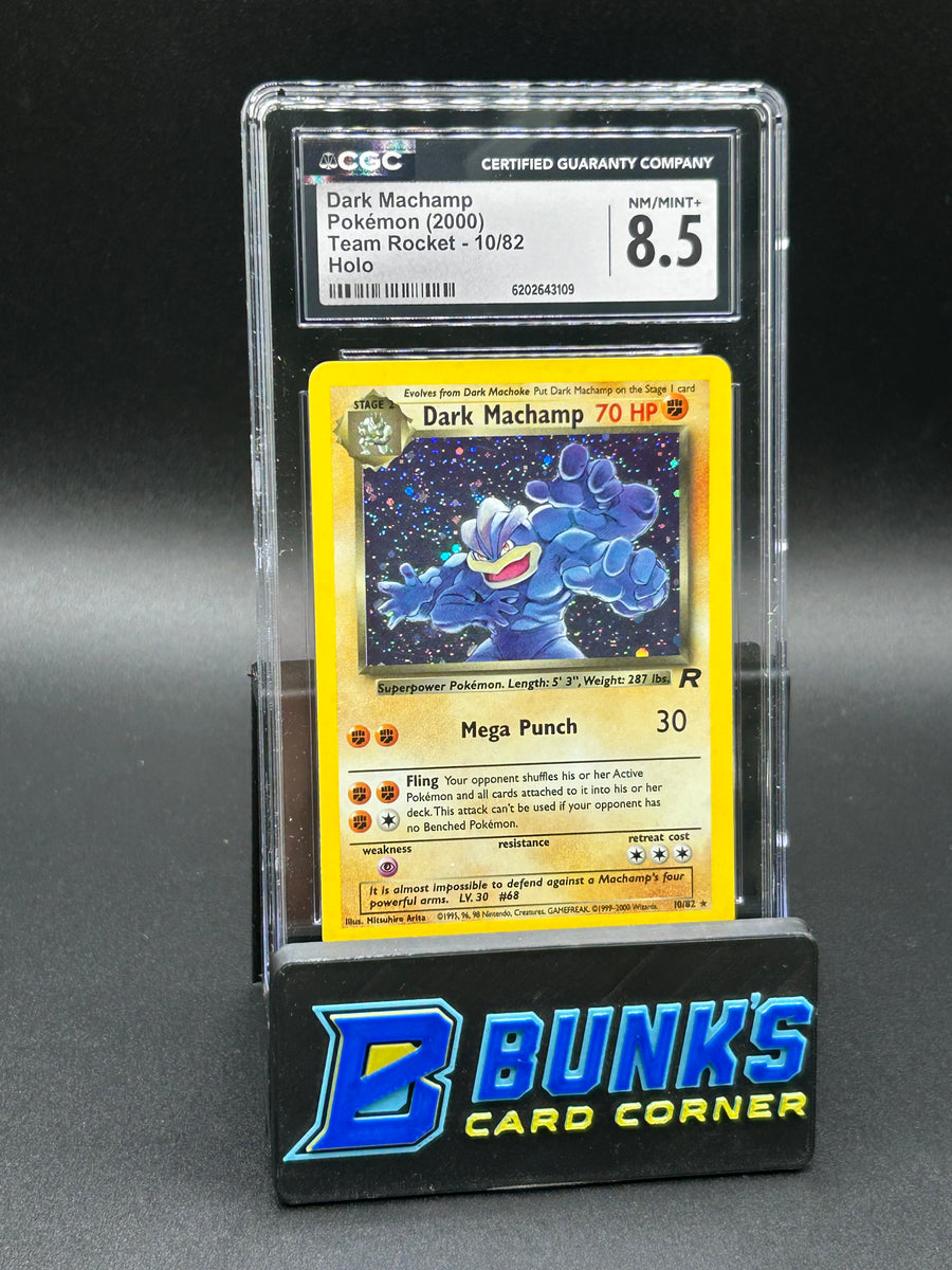 Dark Machamp Holo Team Rocket CGC 8.5