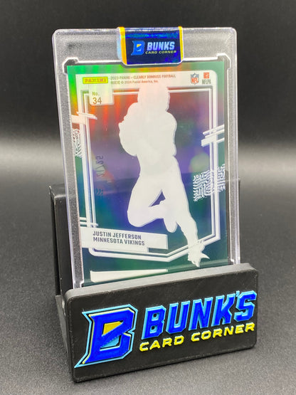 2023 Justin Jefferson Clearly Donruss Green 21/25