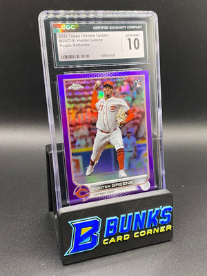 2022 Hunter Greene Purple Ref. Rc CGC 10