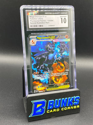 Mega Charizard X Ex SIR Phantasmal Flames CGC 10