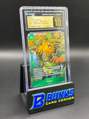 Pedro Rare Alt Art Parallel OP08 CGC PRISTINE 10