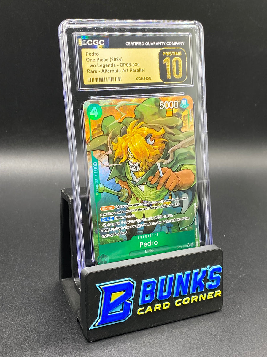 Pedro Rare Alt Art Parallel OP08 CGC PRISTINE 10