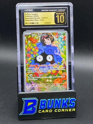 Erika's Tangela Illustration Rare Ascended Heroes CGC PRISTINE 10