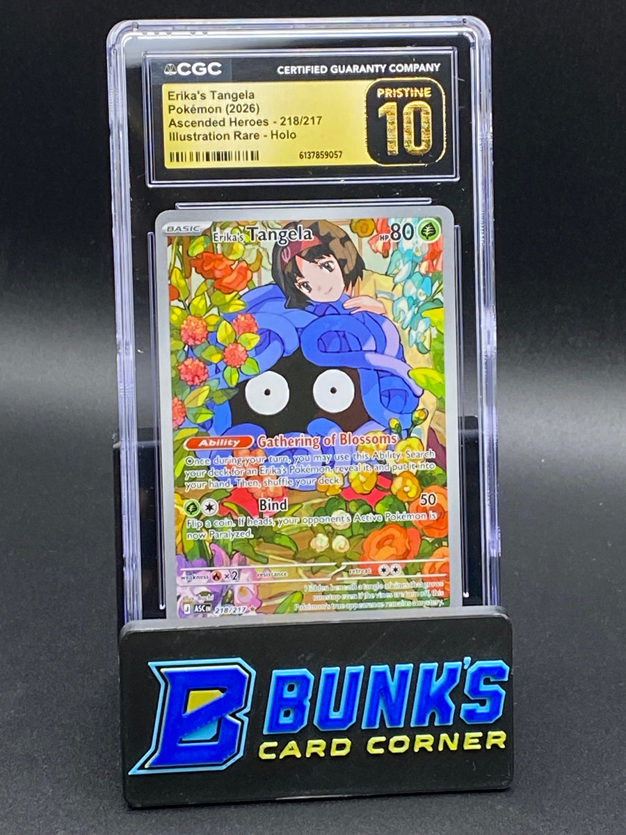 Erika's Tangela Illustration Rare Ascended Heroes CGC PRISTINE 10