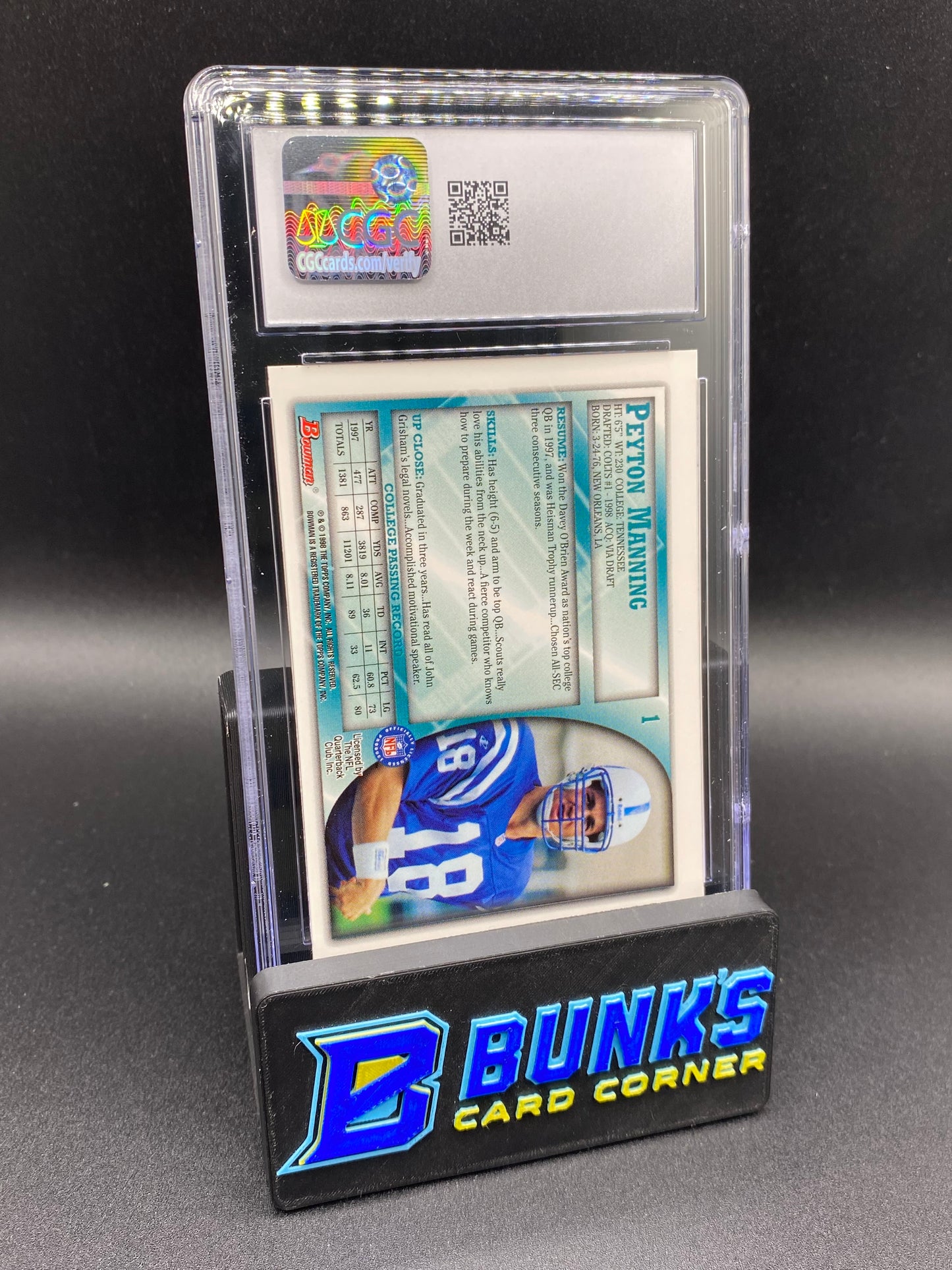 1998 Peyton Manning CGC 9