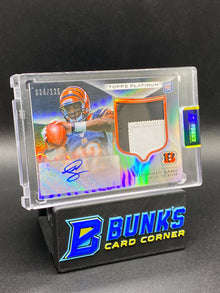 2012 Mohamed Sanu Auto Rc Patch Topps Platinum 34/125