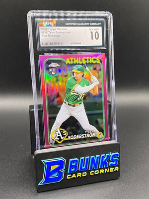 2024 Tyler Soderstrom Pink Ref. Sp Rc CGC 10