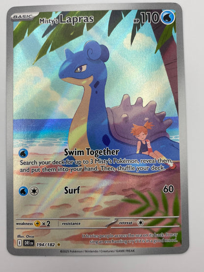 Misty's Lapras Illustration Rare Destined Rivals NM