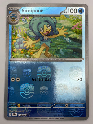 Simipour Master Ball Reverse Holo Black Bolt NM