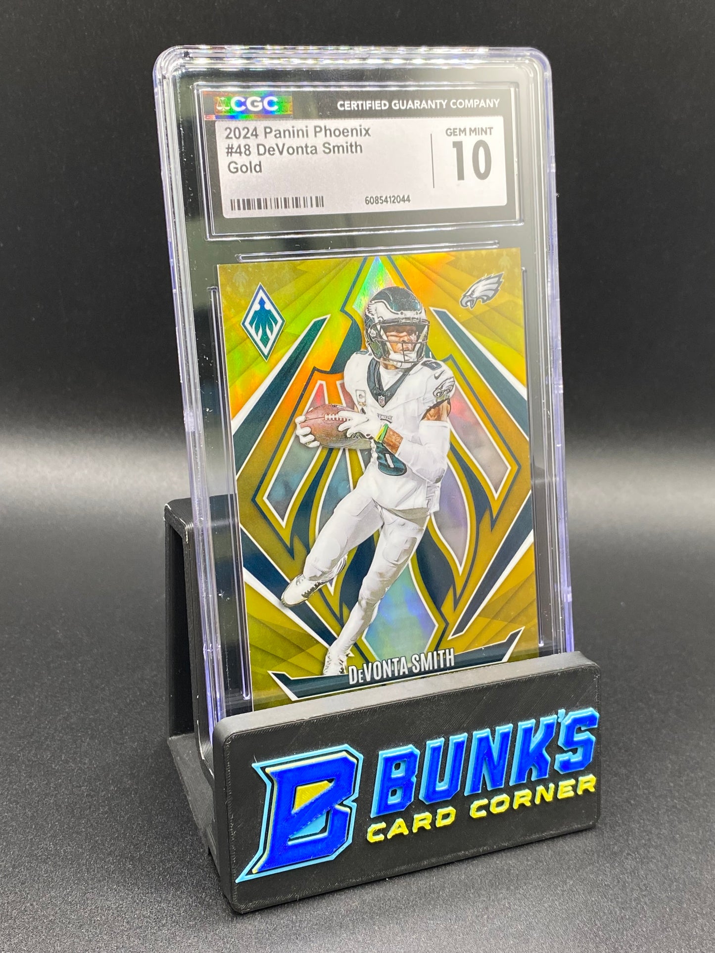 2024 DeVonta Smith Gold Phoenix 7/10 PSA 10